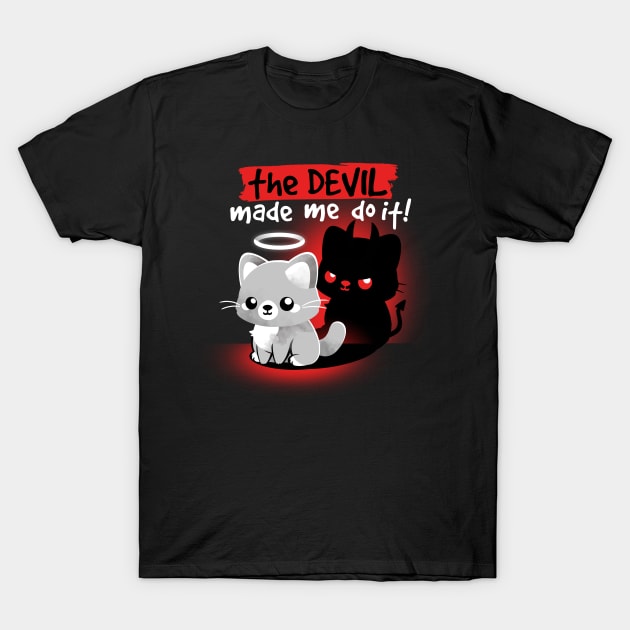 Devil cat T-Shirt by NemiMakeit